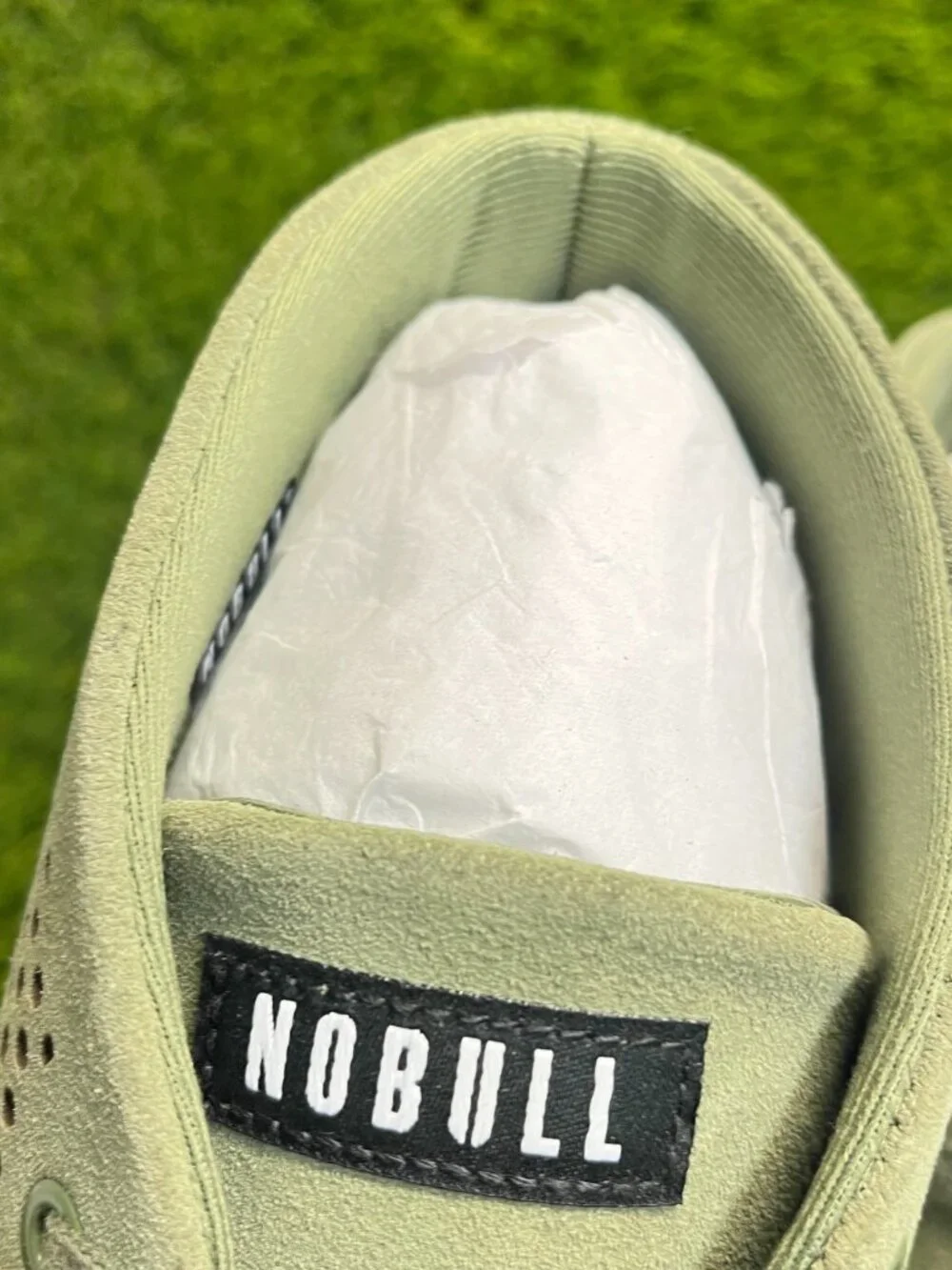Nobull Mid Suede Trainers Mens Size 18‎ Green Running Lace Up Shoes Sneakers